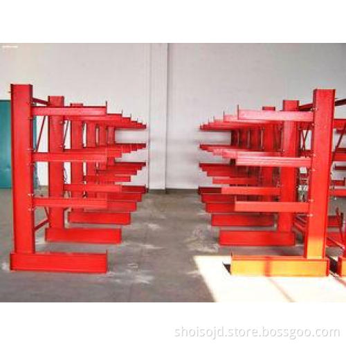 Double Side Industrial Cantilever Racking System For Raw Ma